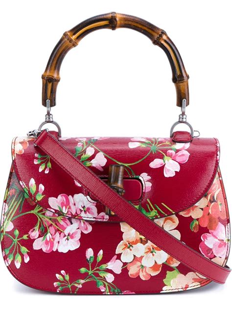 gucci red floral handbag|discount gucci handbags authentic.